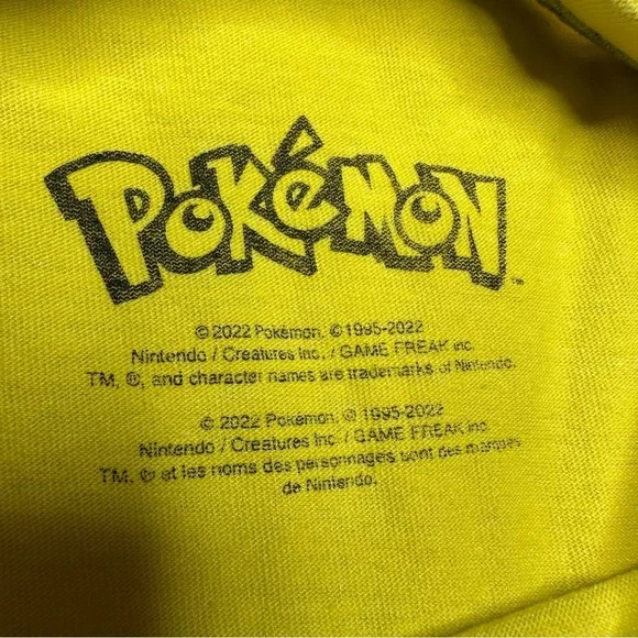 Pokémon T-Shirt Yellow & Black Size 6 - Picture 10 of 16